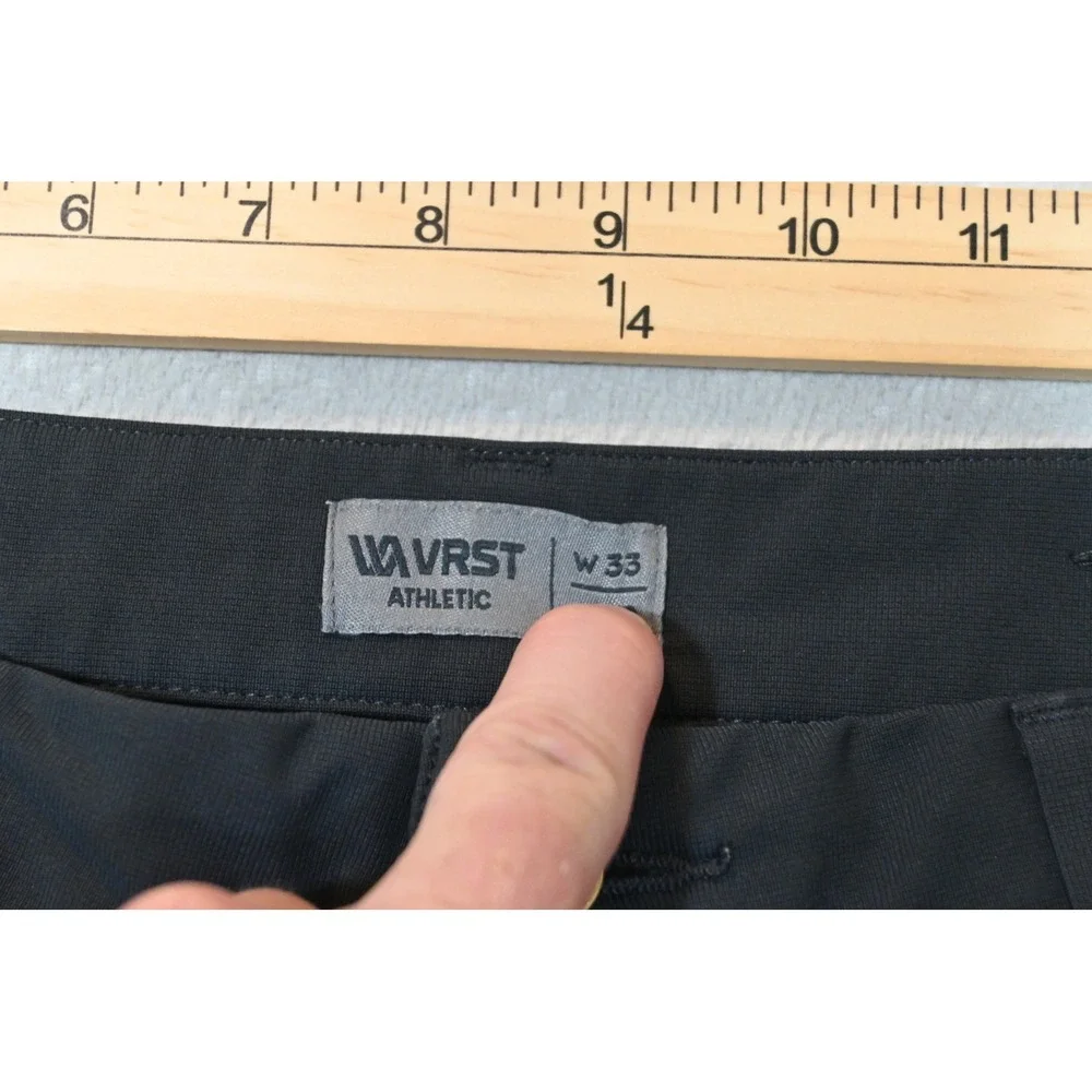 VRST Athletic Fit Golf Pants Mens 33x28 Dark Gray Technical Stretch Excellent